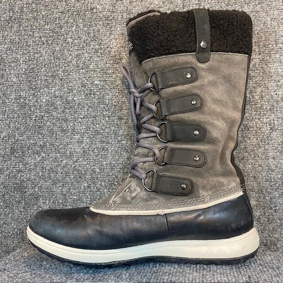 Rockport XCS Britt Waterproof Insulated Black Gray Snow Boots Womens 8.5 - Picture 2 of 11